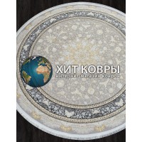 Иранский ковер Shahname 1200 121730 Серый круг
